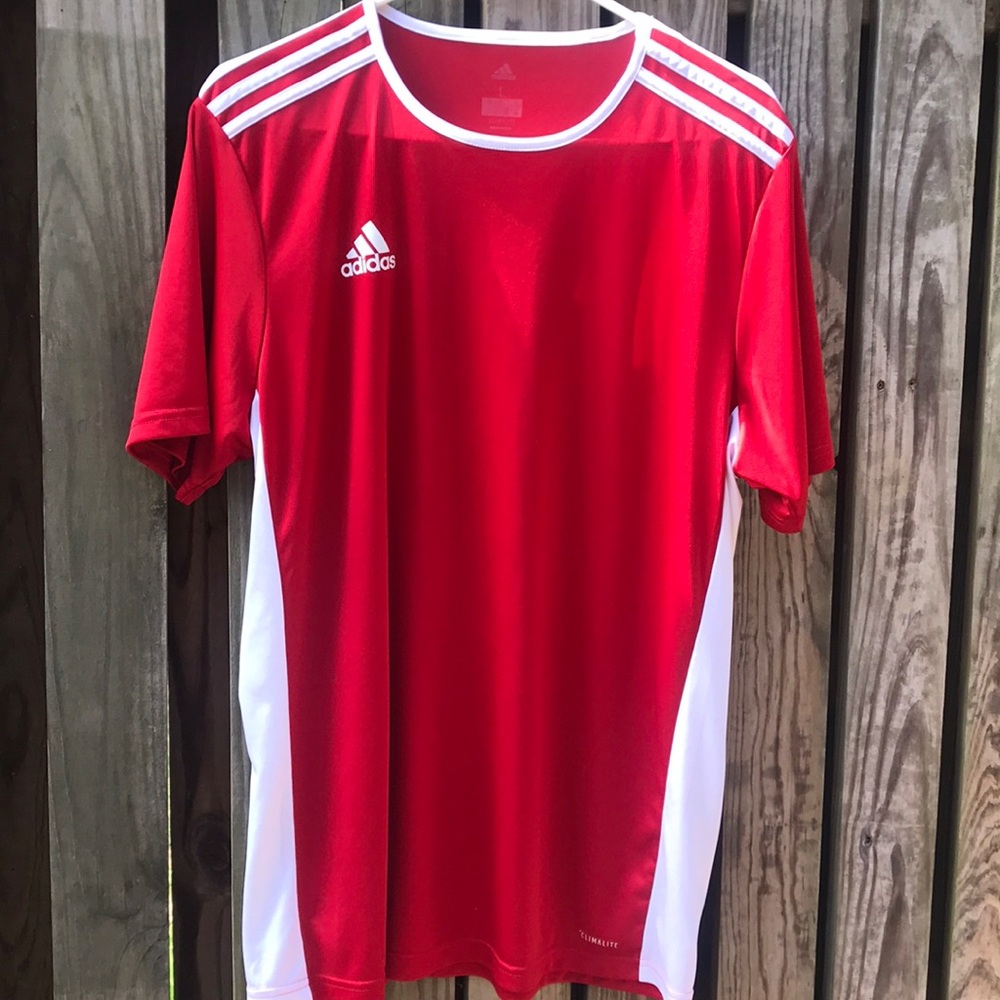 Red Adidas Soccer Shirt